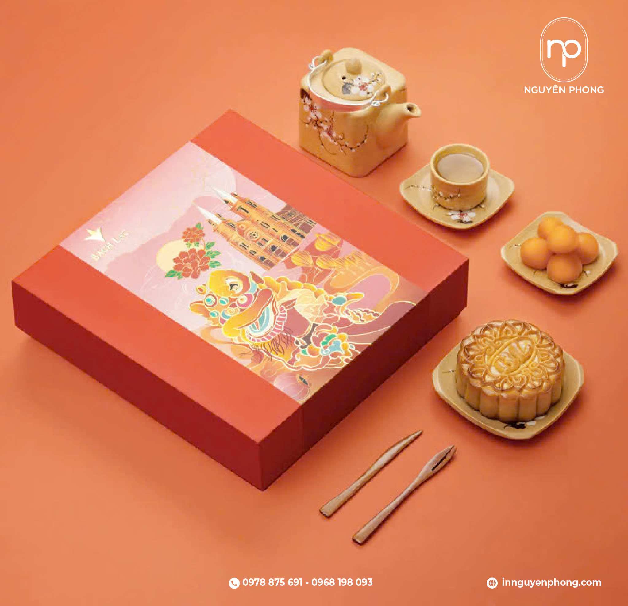 Thiết kế hộp bánh tinh xảo hút mắt